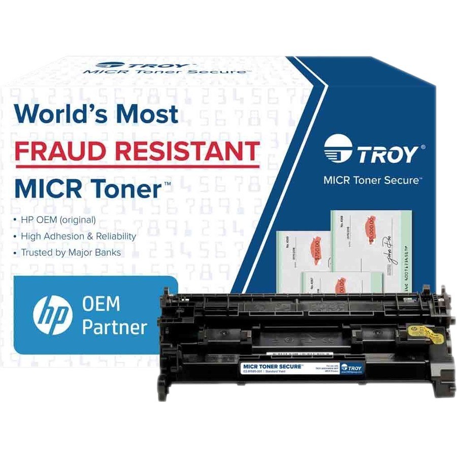 Troy Toner Secure Original MICR High Yield Laser Toner Cartridge (CF258X) -