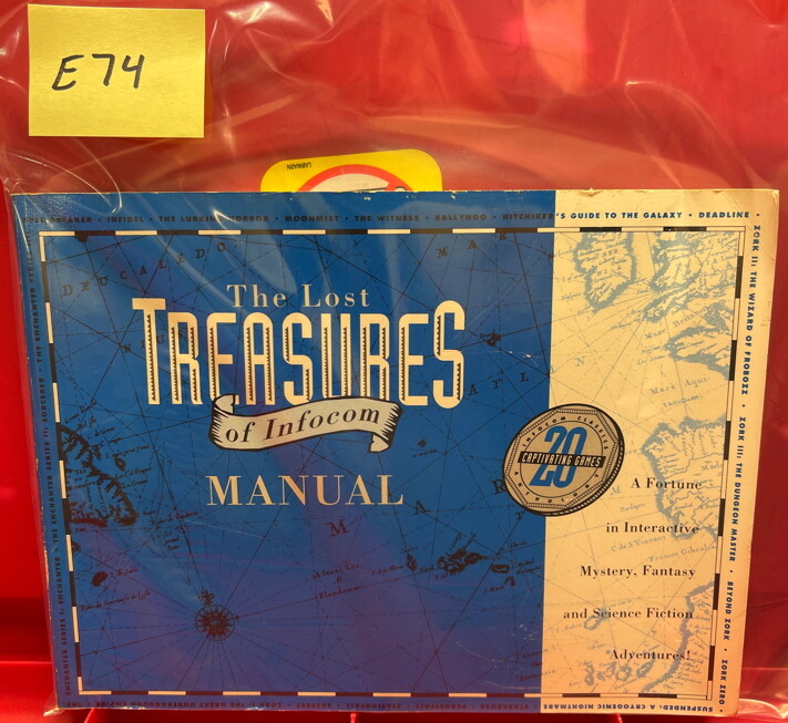The Lost Treasures of Infocom Manual Book 20 Captivating Games Guide Zork E74