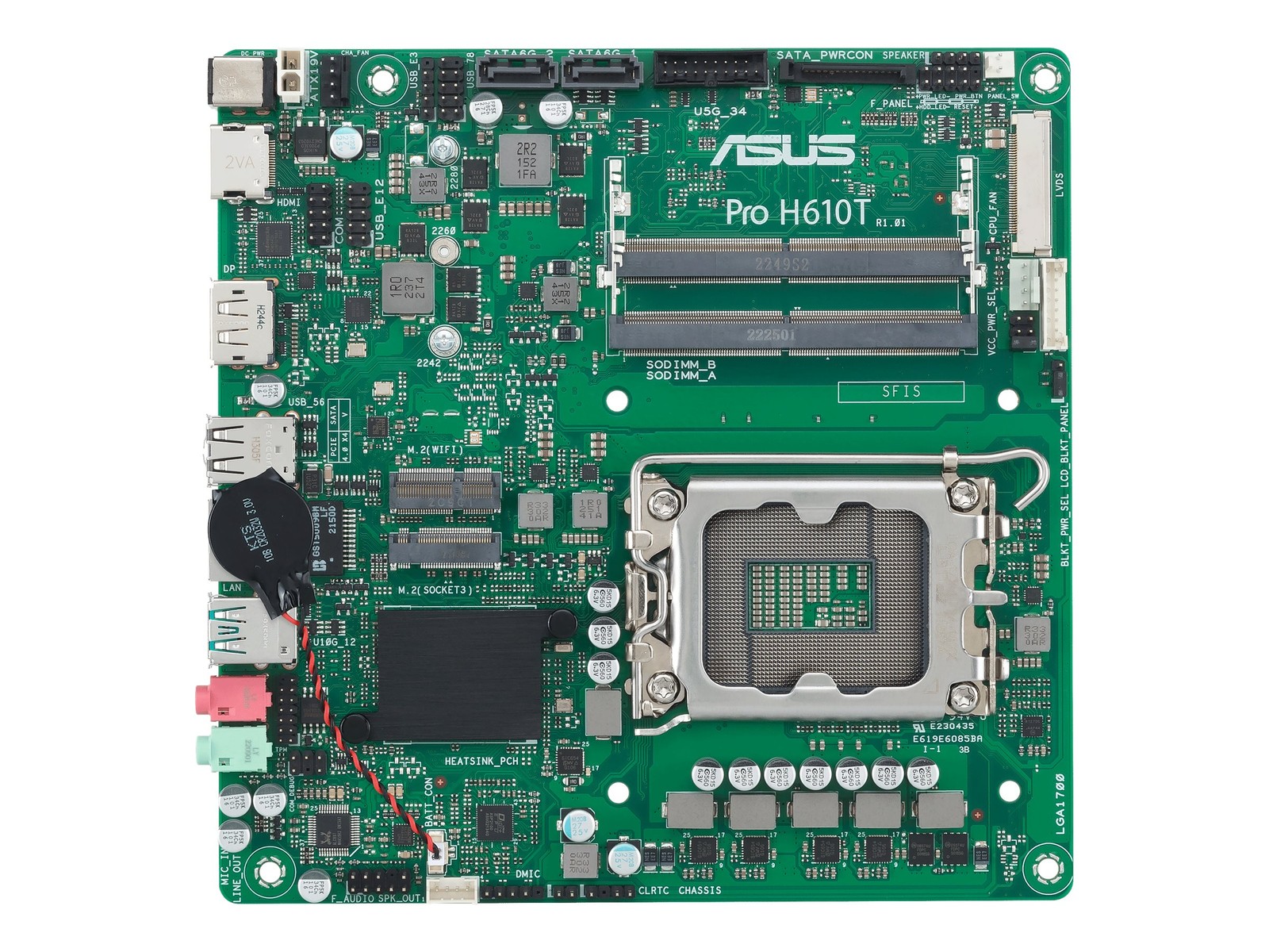 ASUS Pro H610T-Csm | H610 LGA1700 Intel Socket 90MB1G60-M0EAYC Motherboard
