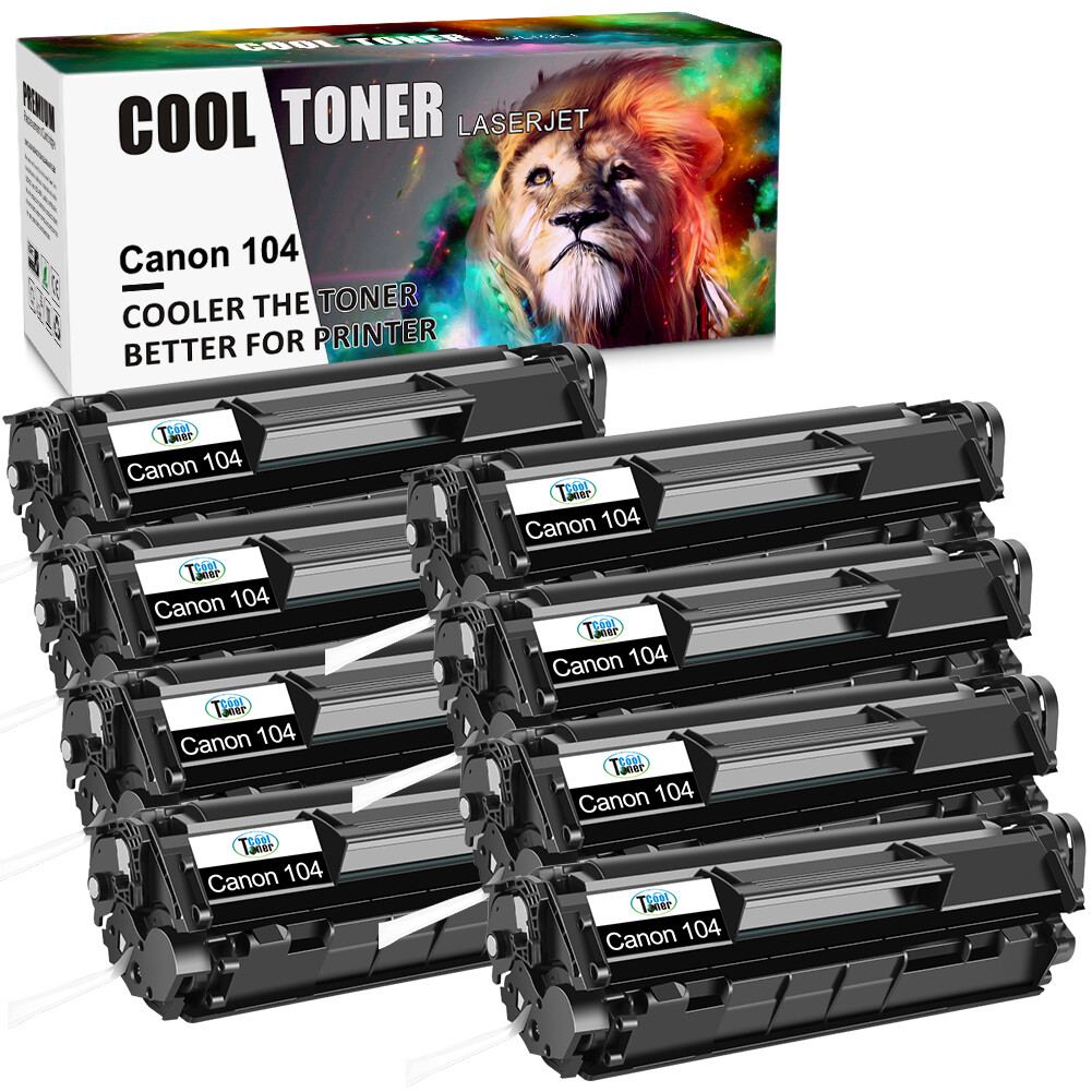 8PK FX9 FX10 Toner Cartridge fit for Canon 104 ImageClass MF4122 MF4690 MF4680