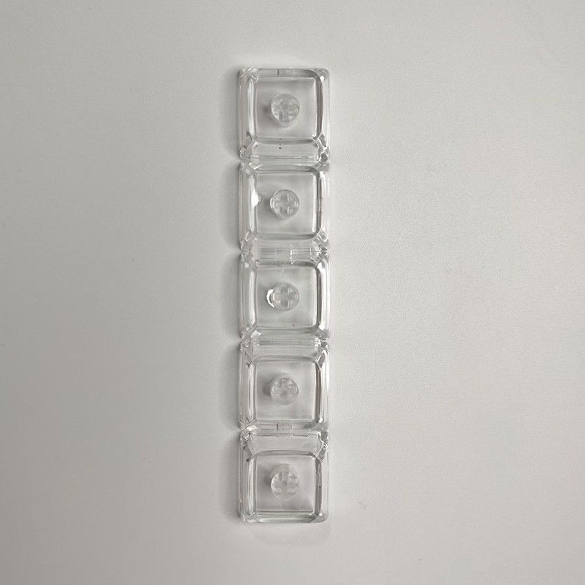 5/10PCS Keys XDA Clear Crystal Keycaps 1U DIY Keycap Setfor Mechanical Keyboards