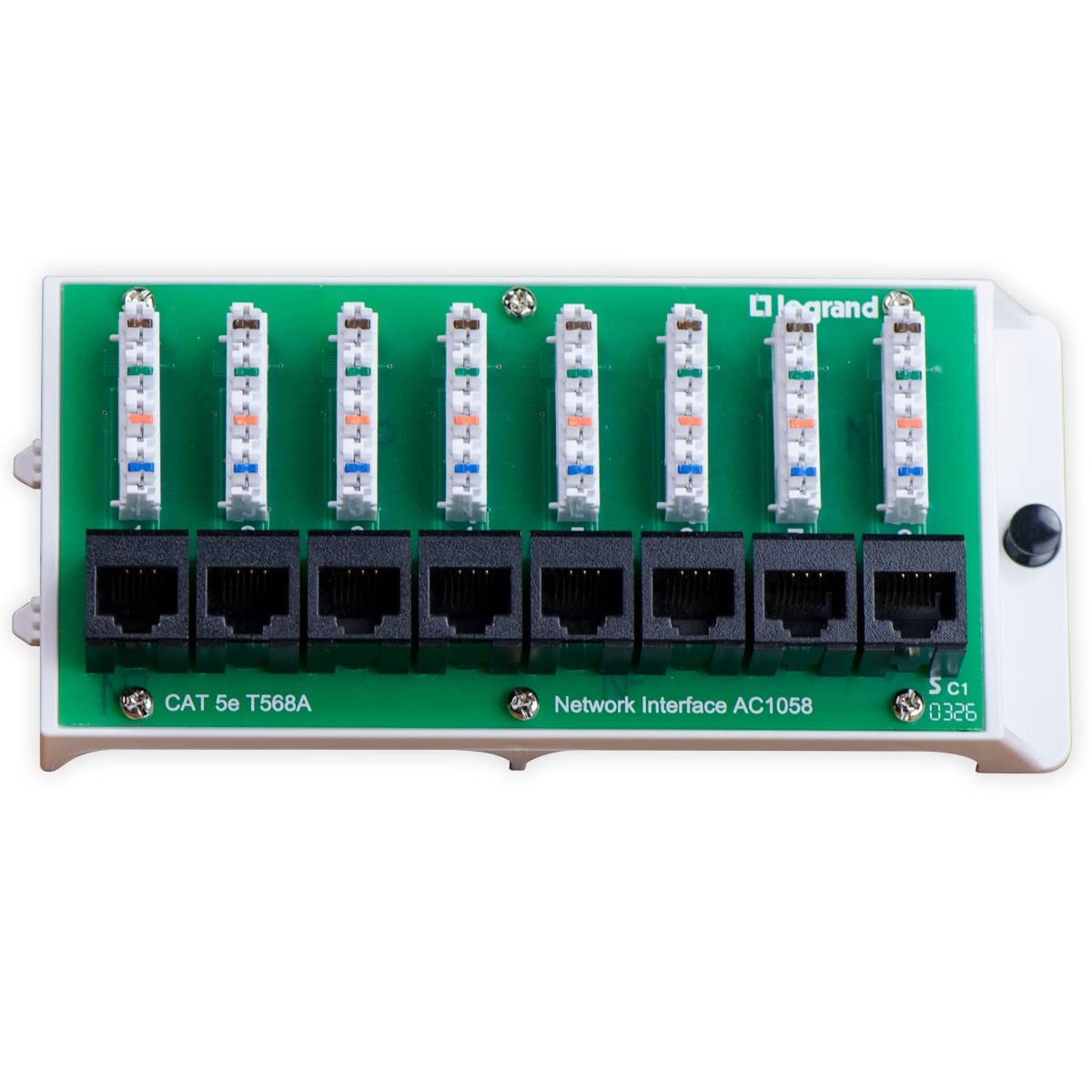 Legrand - OnQ Cat5e Network Interface Module, Wifi Module with 8 Port, Cat 5e