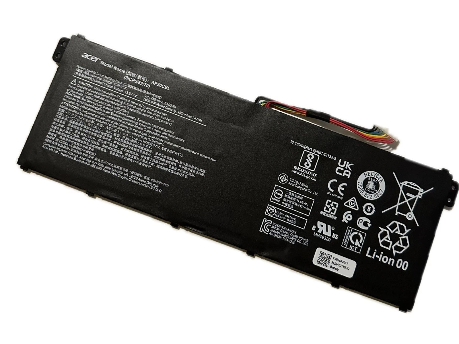 OEM 11.55V AP20CBL battery For Acer Aspire 5 A514-56GM/56M A515-45/45G/46/47
