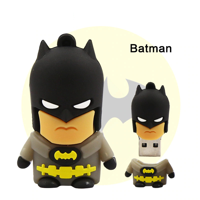 USB Flash Drive Batman Super Heros 3D 4GB, 8GB, 16GB, 32GB, 64GB, Pattern