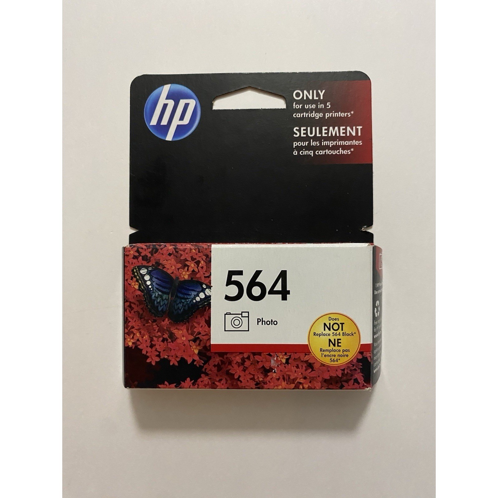 HP 564 Photo Ink Cartridge CB317WN Genuine OEM Original New Sealed Exp 10/2017