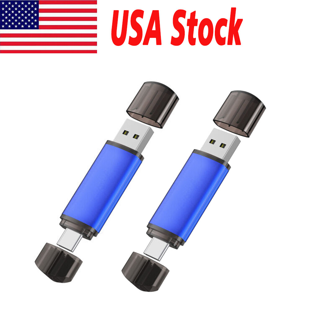 2X 32GB 64GB 128GB Type C USB 2.0 Flash Drive Pen Drive OTG Thumb Drive Storage