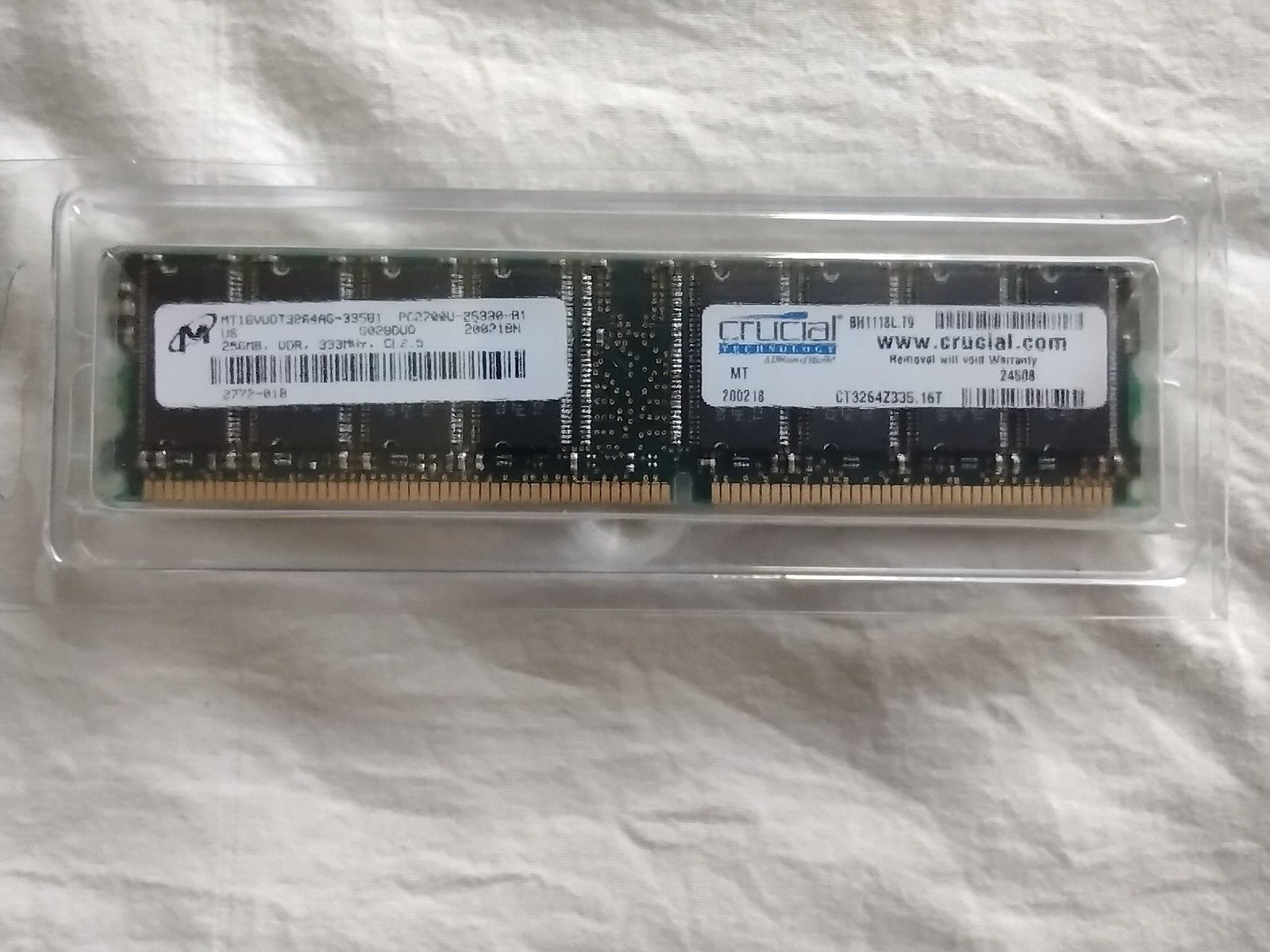 Crucial 256MB DDR 333MHz CL2.5