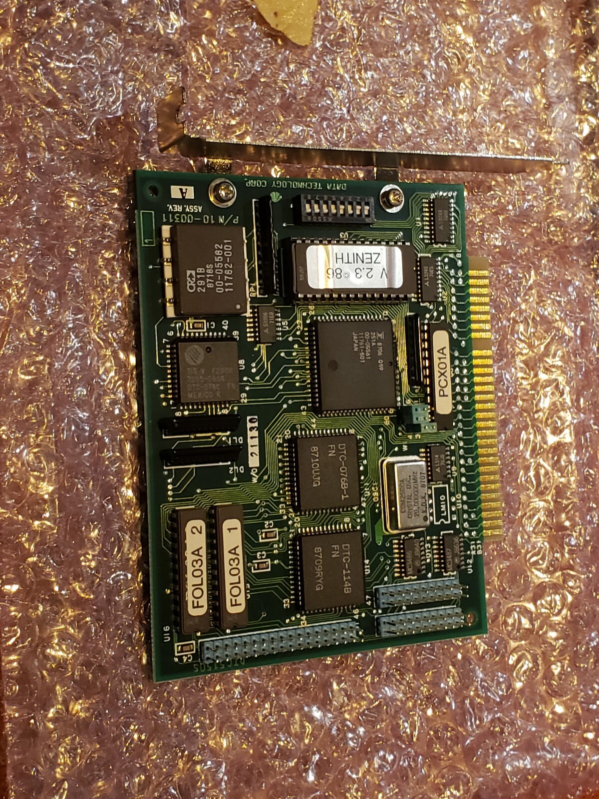 1986 Zenith Rev A Data Technology Corp 8 Bit ISA MFM Drive Controller- Heathkit