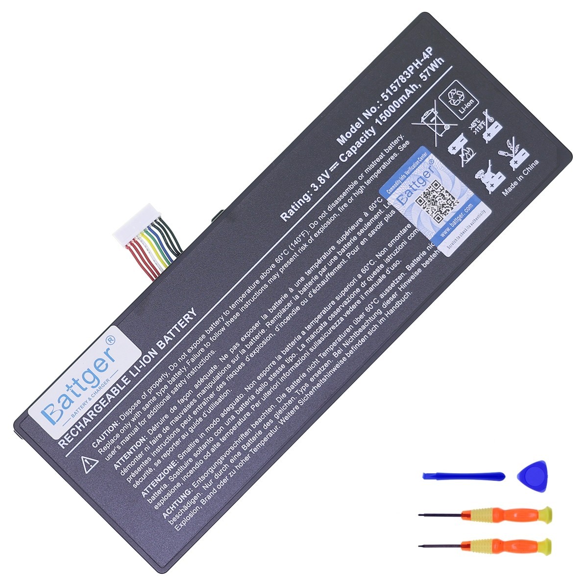3.8V57Wh genuine AUTEL MAXICOM MK908 MK908P OtoSys IM600 MS919 MS909 battery
