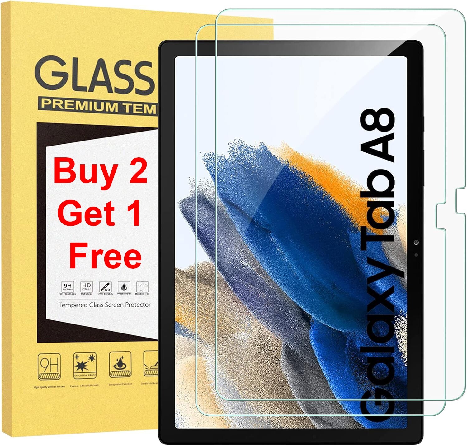 For Samsung Galaxy Tab A8 10.5 2022 SM-X200/205 Tempered Glass Screen Protector
