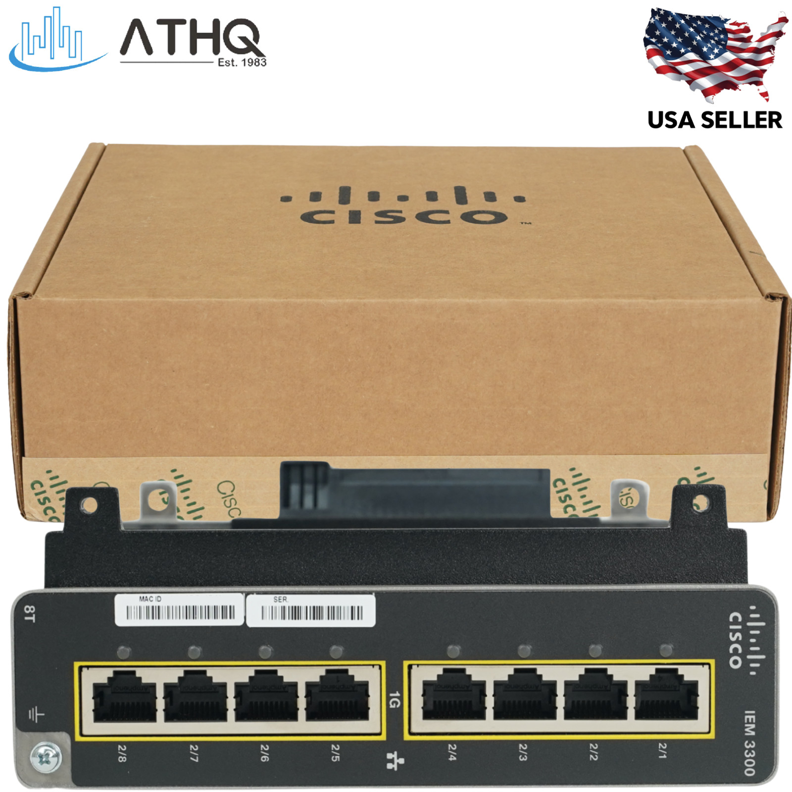 Cisco IEM-3300-8T Industrial 8-Port Gigabit Copper Expansion Switch Module