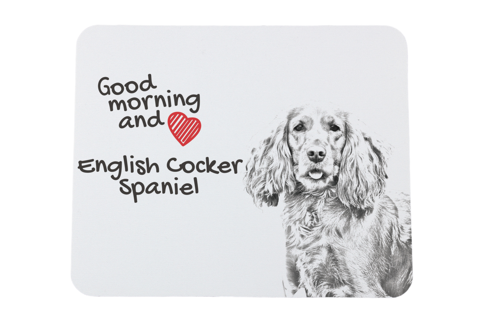 English Cocker Spaniel mouse pad with a dog Art-Dog