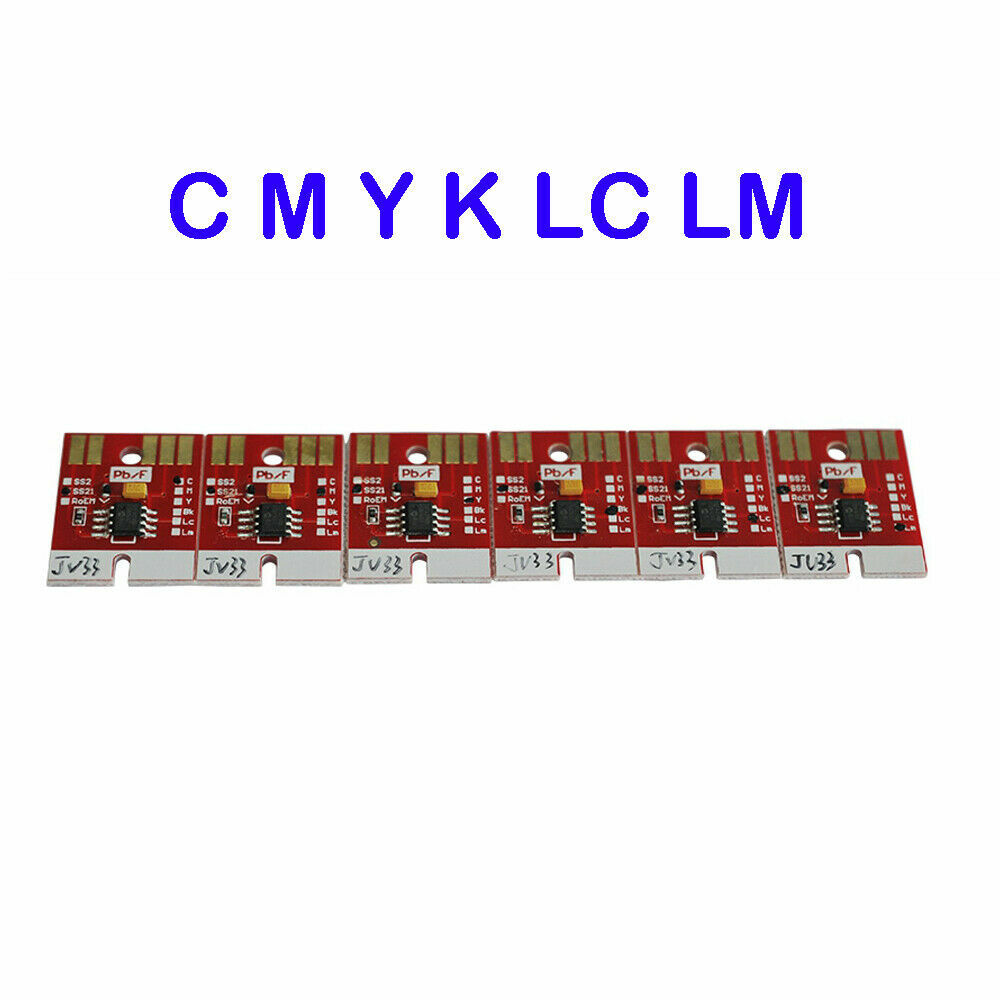 Permanent Chips for Mimaki CJV-150 JV300 SS21 Cartridge Printer- C/M/YK/LC/LM/W