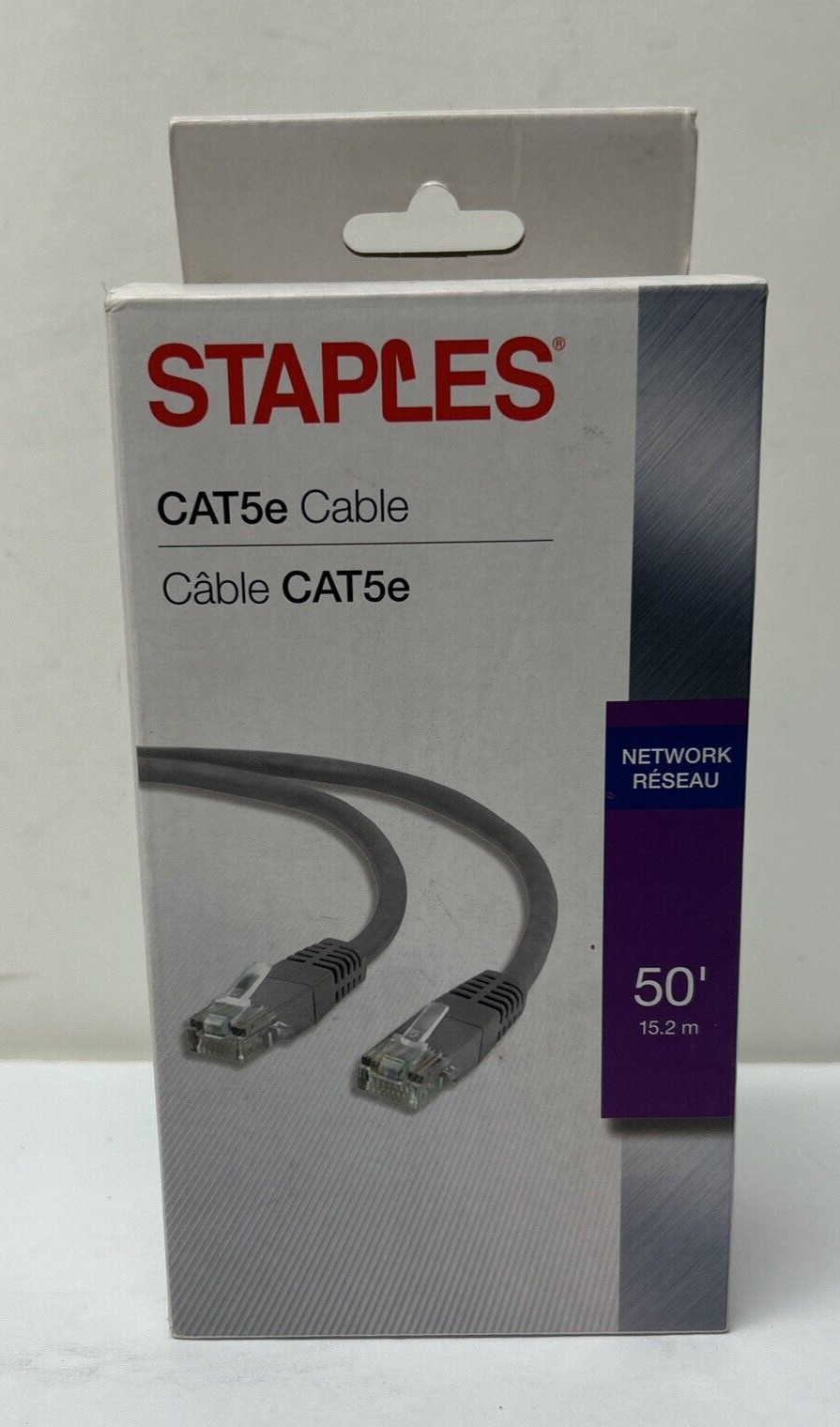 Staples - 50' Ft. Networking CAT5e Cable - #29761 - 50 Foot / 15.2 Meter - NOS