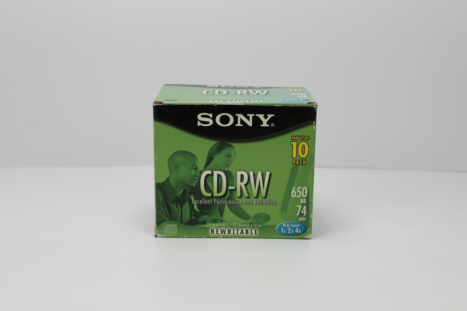 Sony CD-RW 10-Pack Disc 650MB 74 Minute New in Box