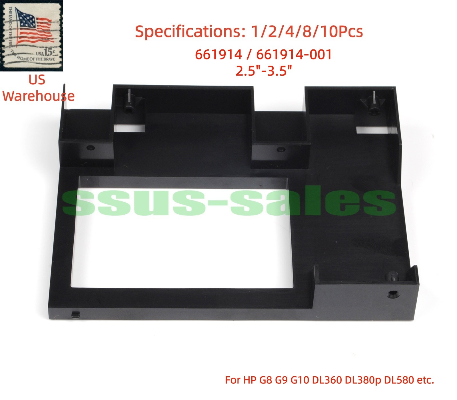 Lot 661914-001 2.5" to 3.5"HDD Adapter Tray for HP G8 G9 G10 DL360 DL380p DL580