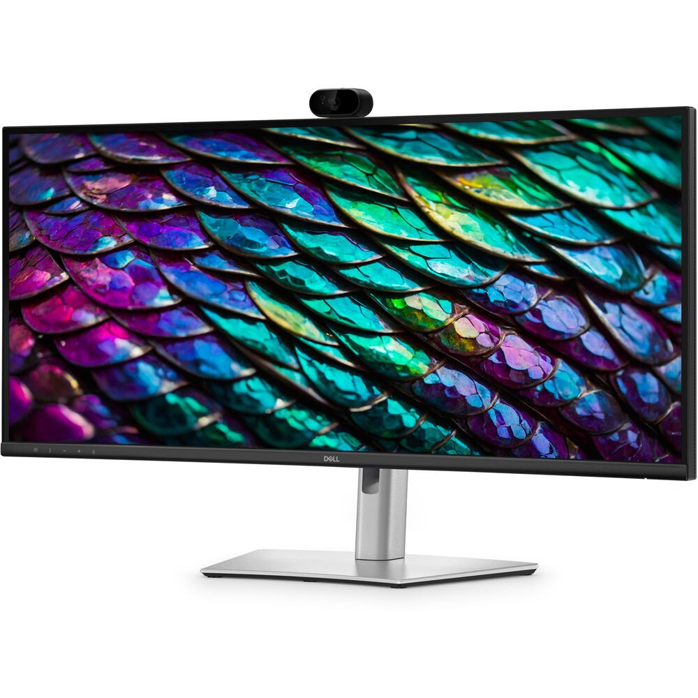 Dell P3426WEB  34" UW-QHD Curved LED Monitor, Mount Compatible, Webcam , Black 