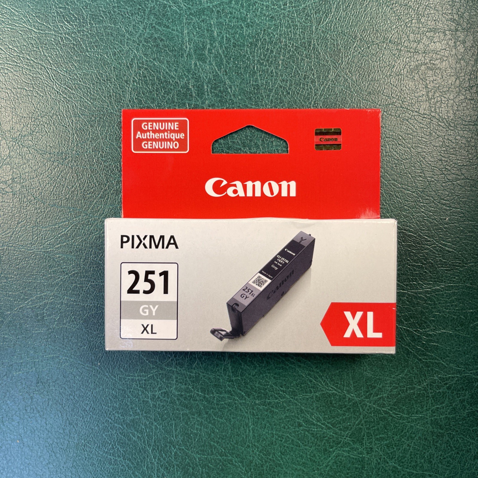 Genuine Canon 251 XL Gray Ink Cartridge GY OEM PIXMA MG-5420 5422 CLI251XLGY