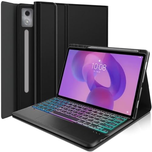 Touchpad Keyboard Case for Lenovo Idea Tab Pro 12.7 Inch 2025, 3-Zone Backlight