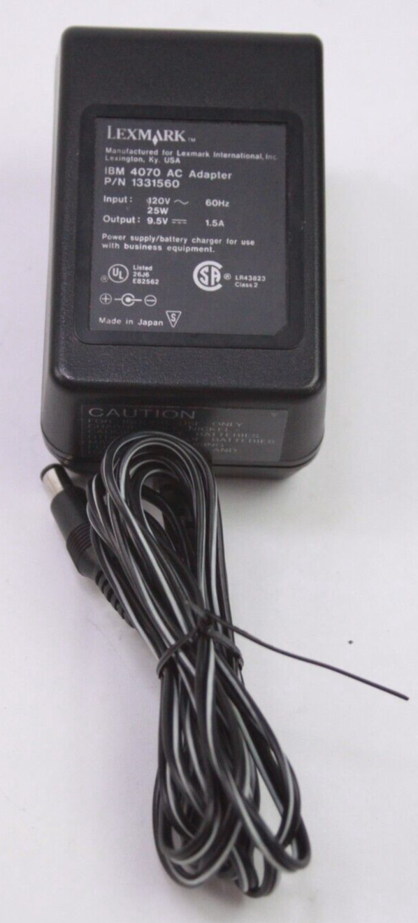 Genuine IBM LEXMARK 4070 1331560 AC Adaptor Power Pack Tested