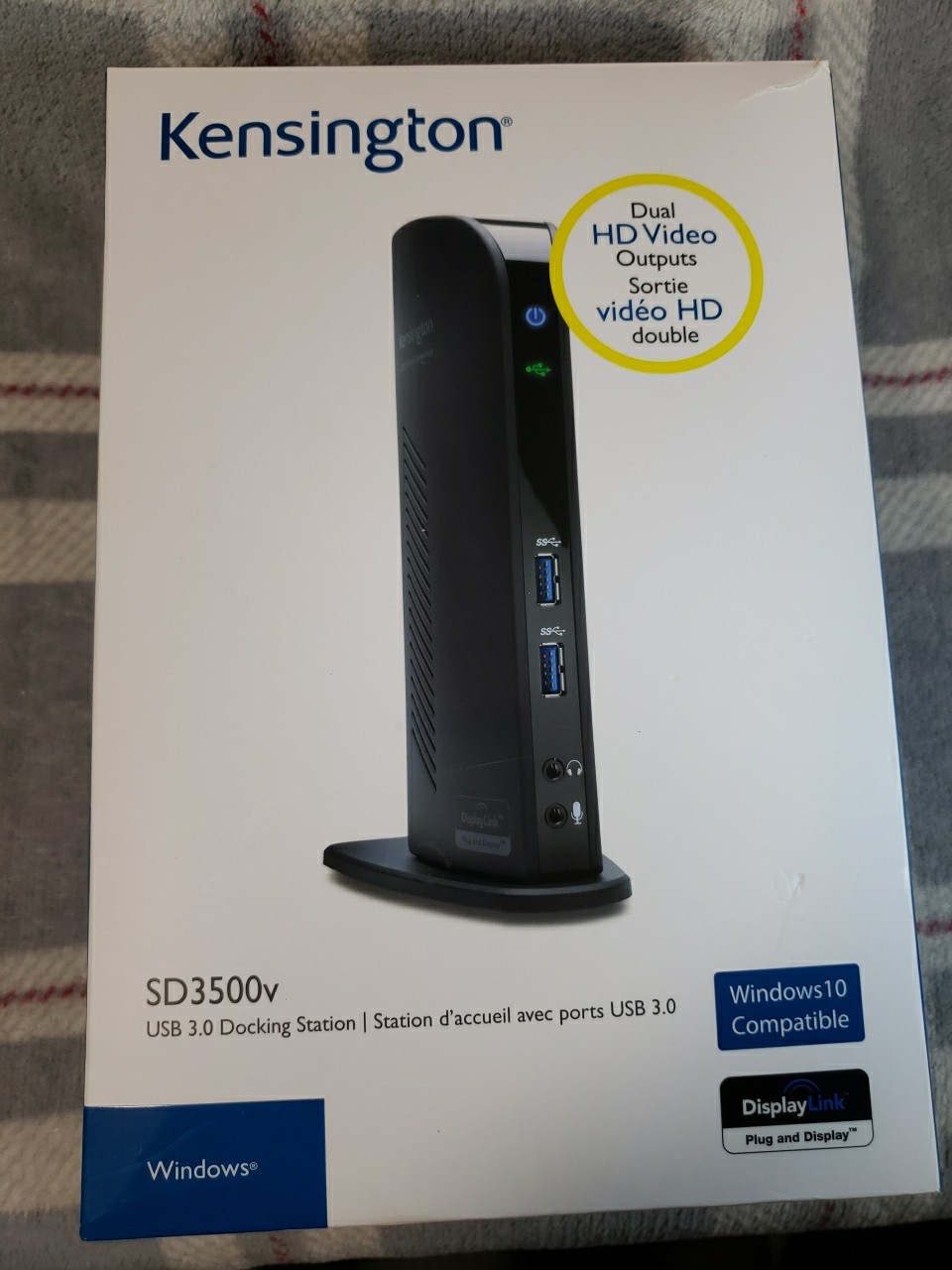 Kensington SD3500v USB 3.0 Docking Station Dual Video Outputs  Open Box 