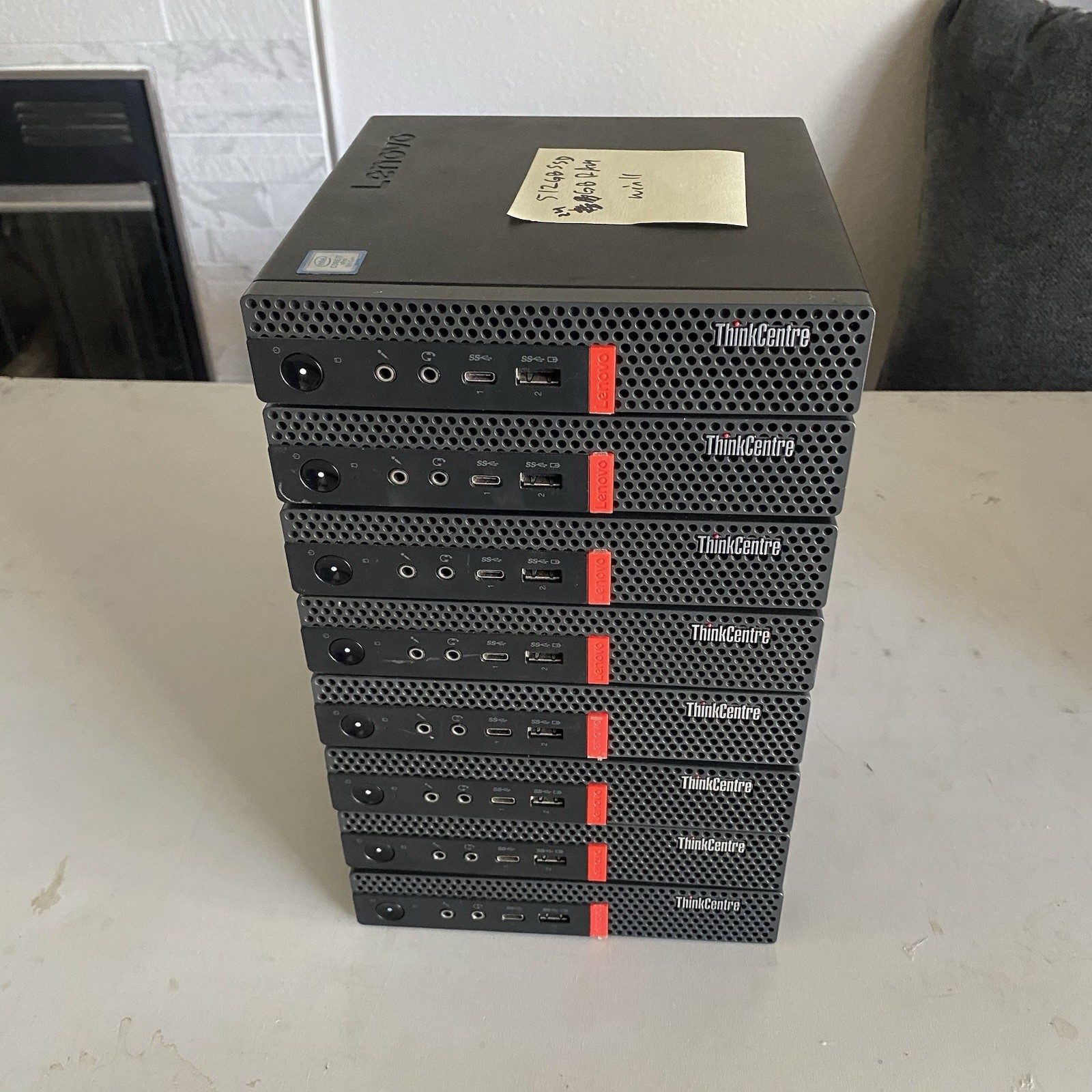 Lot Of 8 Lenovo ThinkCentre M920q Tiny - i7-8700T / 24GB RAM 256GB SSD Win 11