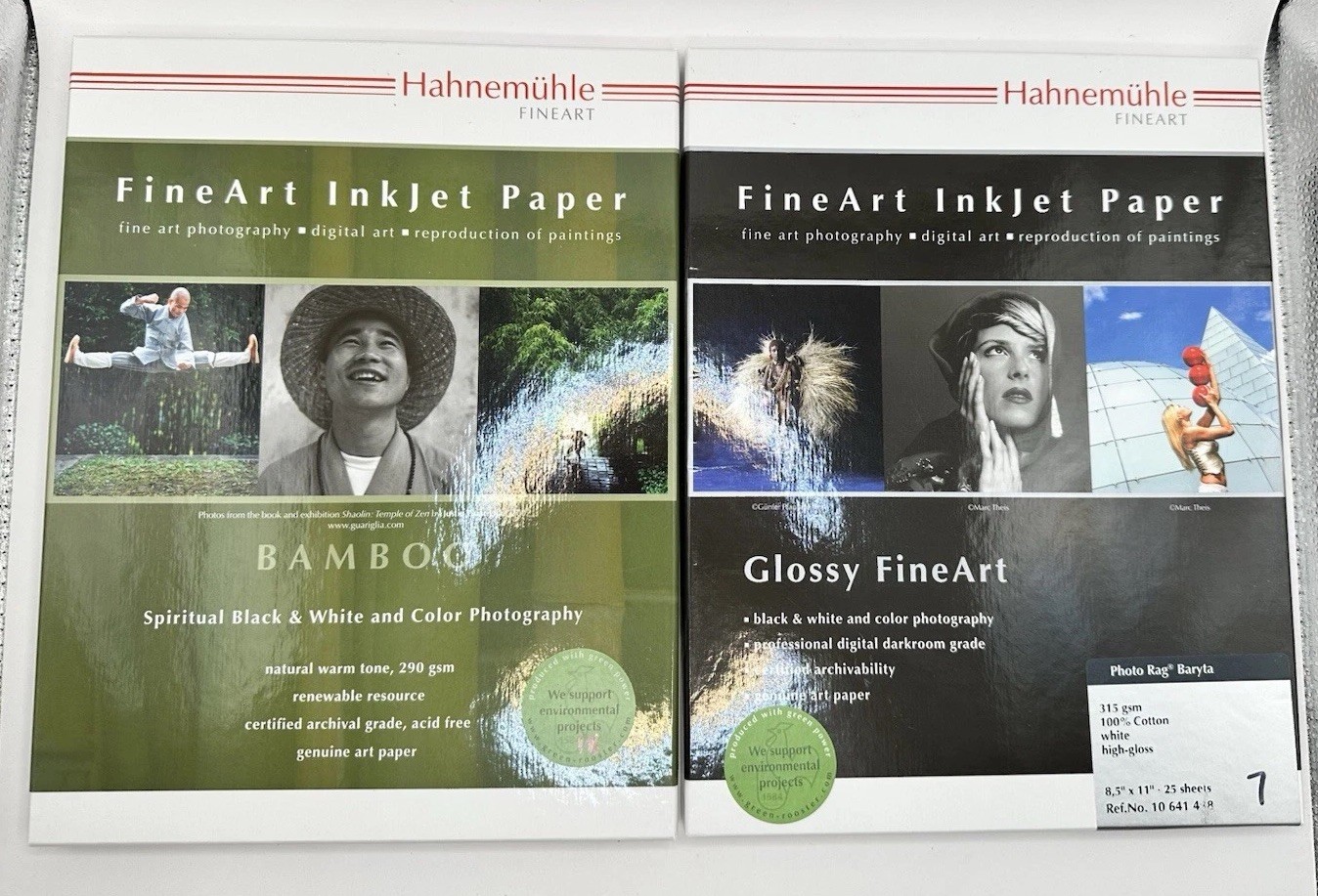 Hahnemuhle FineArt Inkjet Paper 8.5 x 11 Bamboo Glossy 25 Sheets 290 315 GSM