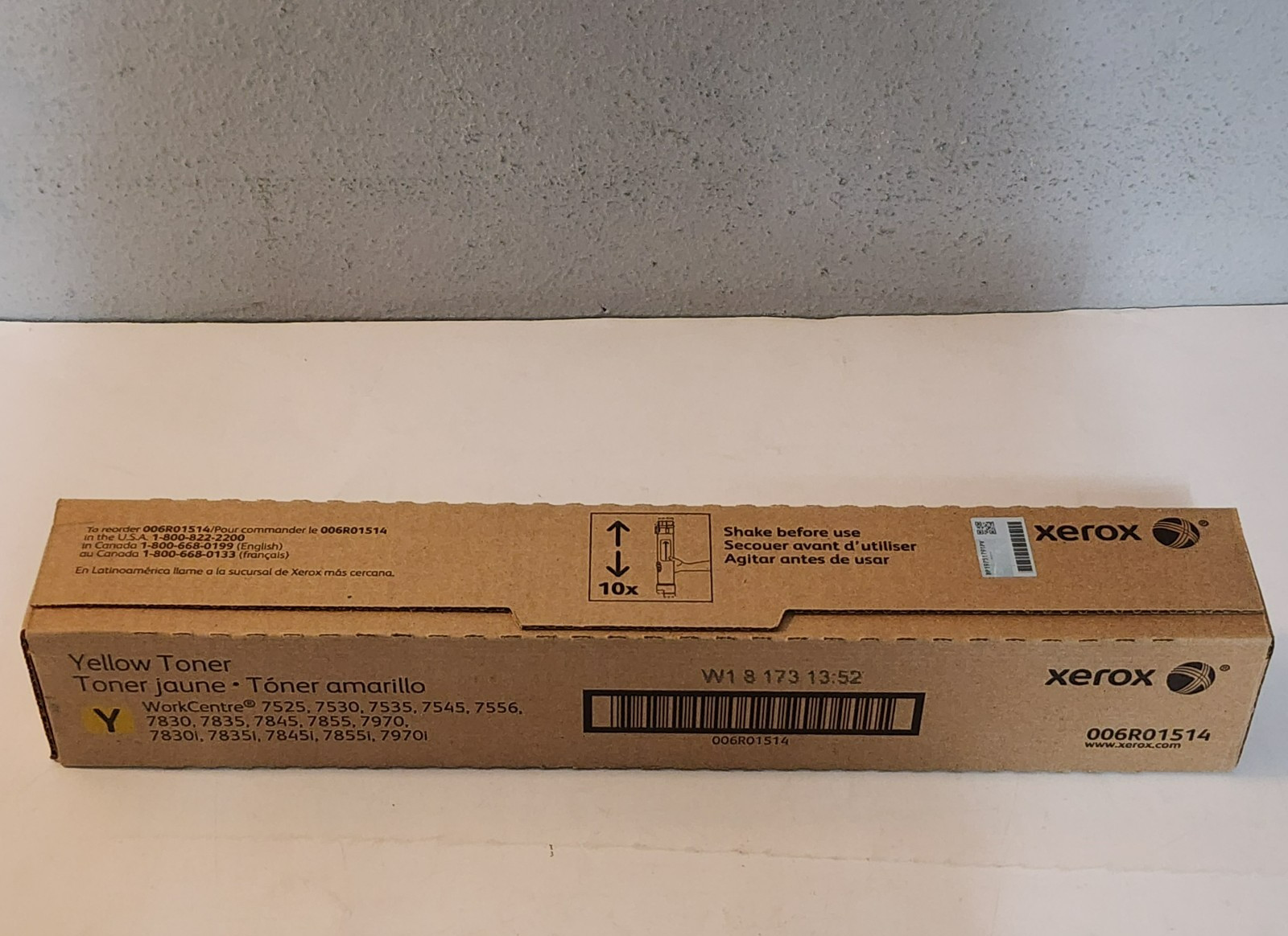 Xerox 006R01514 Yellow Toner Cartridge Genuine New NO BOX Weighs Full