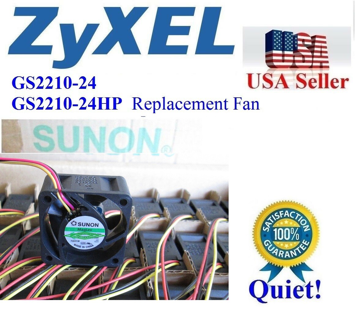 1x Quiet Sanyo Fan for ZyXEL GS2210-24HP Low Noise Best for HomeNetwork