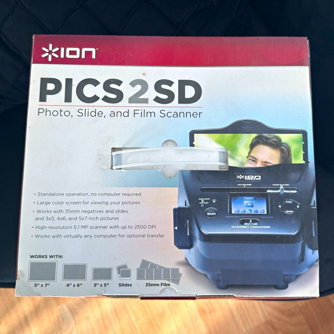 ION PICS 2 SD Photo, Slide & Film Scanner – Standalone 5.1MP Digital Converter C