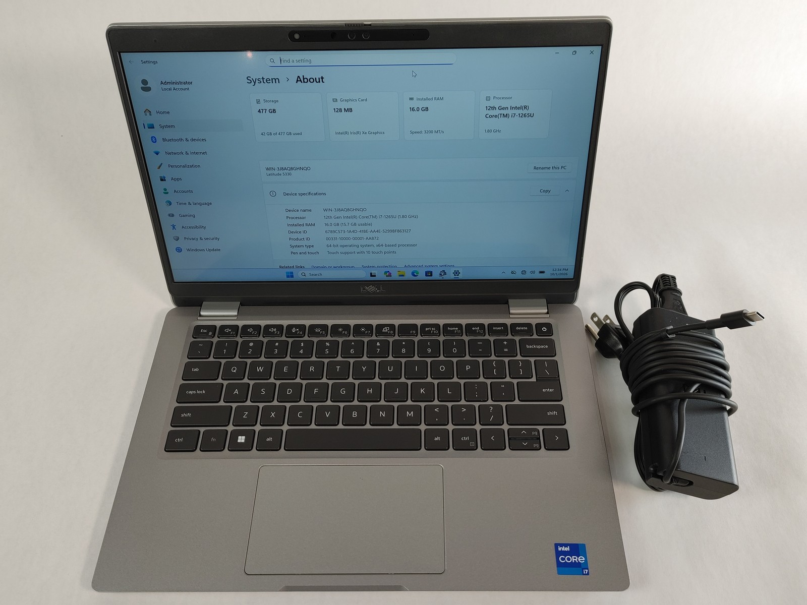 Dell Latitude 5330 Core i7-1265U 1.80 GHz 16 GB DDR4 512 GB NVMe Windows 11 Pro