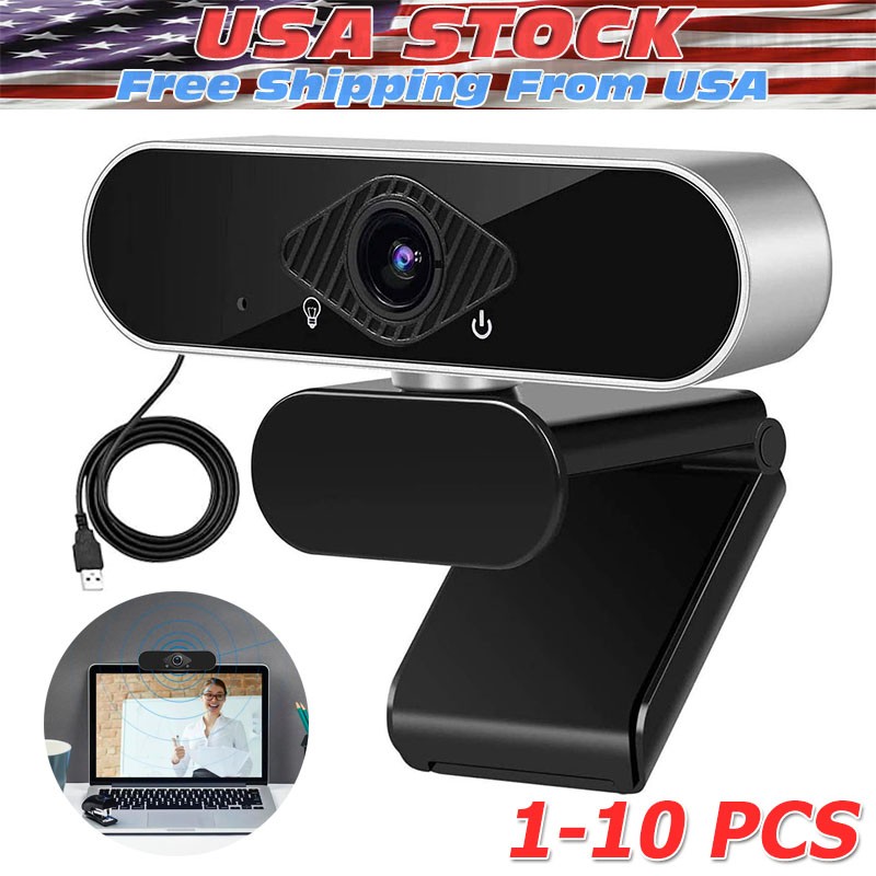 1080P Full HD USB Webcam for PC Desktop,Laptop Web Camera with Microphone LOT
