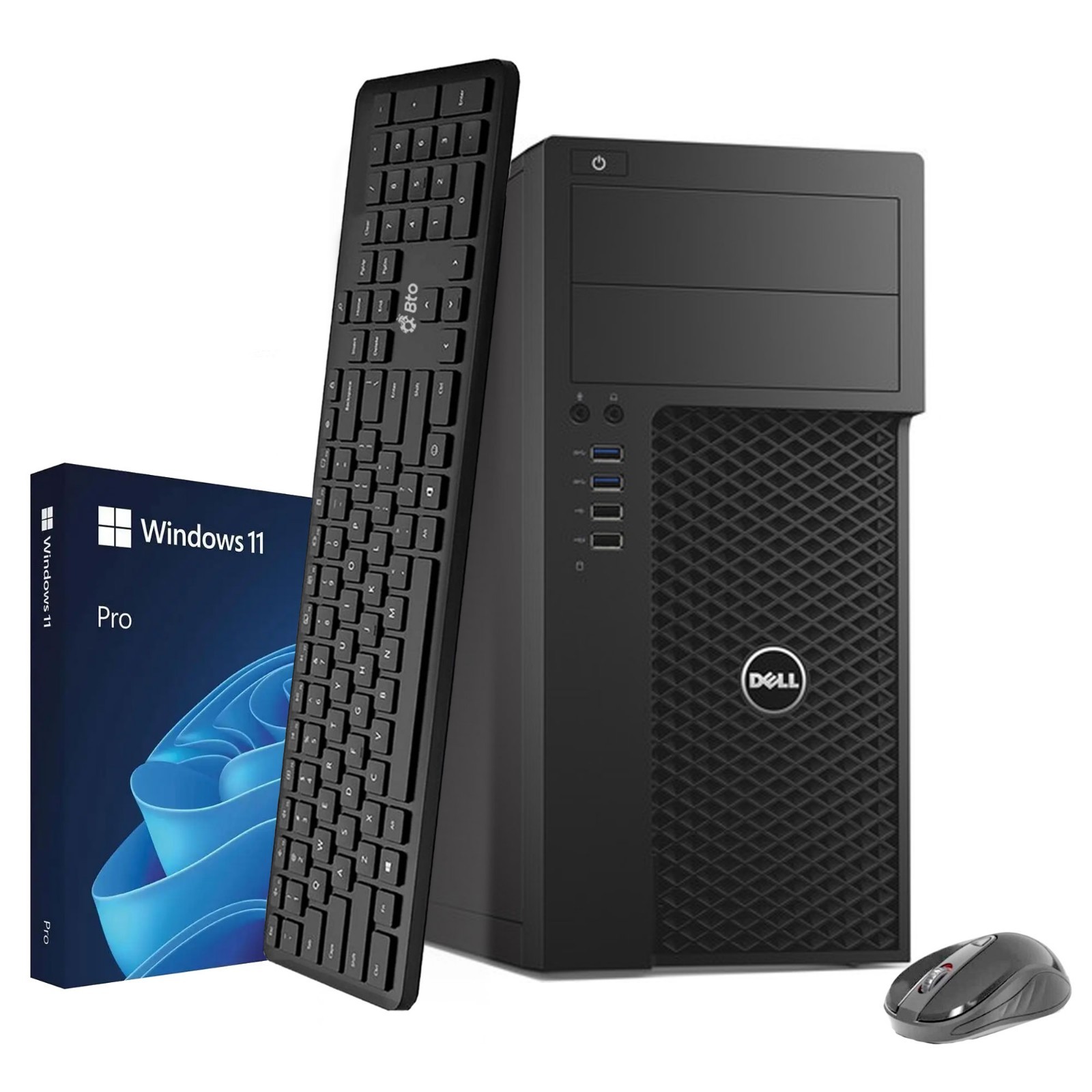 Dell 3620 Desktop Tower PC i5-6th 16GB RAM 512GB SSD WirelessKB&M WiFi Window 11