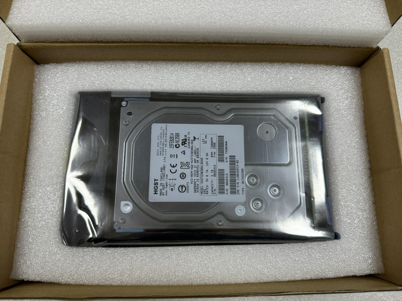 FOR EMC 005049453 05049278 3T 3TB SAS 3.5" 7.2K VNX5100 5300 5500 Drive