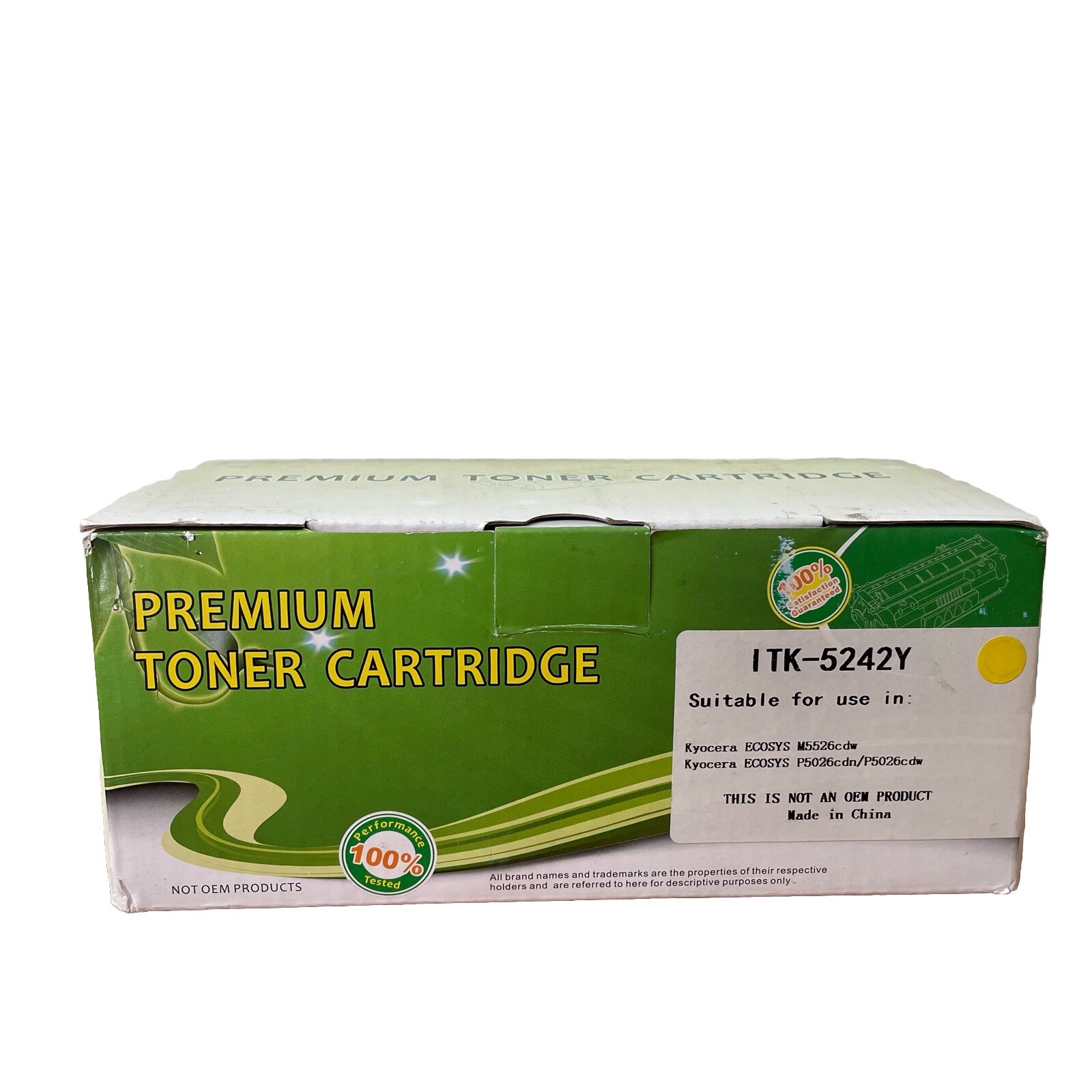 Kyocera Mita Compatible Yellow Toner Cartridge TK-5242Y ECOSYS M5526CDW P5026CDN