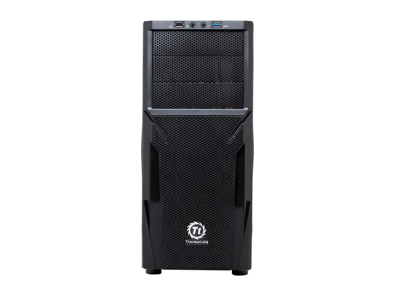 Thermaltake CA1B200M1NN00 Versa H21 Mid-Tower Chassis Black Steel