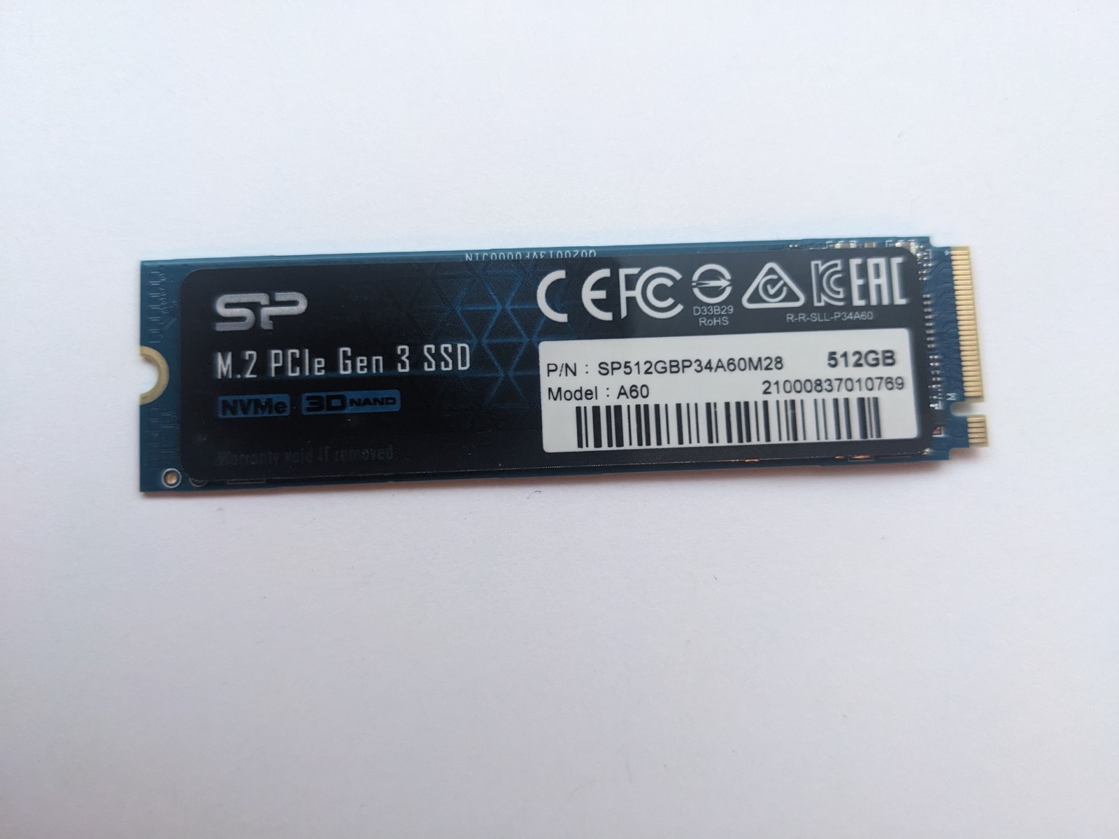 Silicon Power A60 512GB NVMe PCIe Gen 3 M.2 Internal SSD SP512GBP34A60M28 Tested