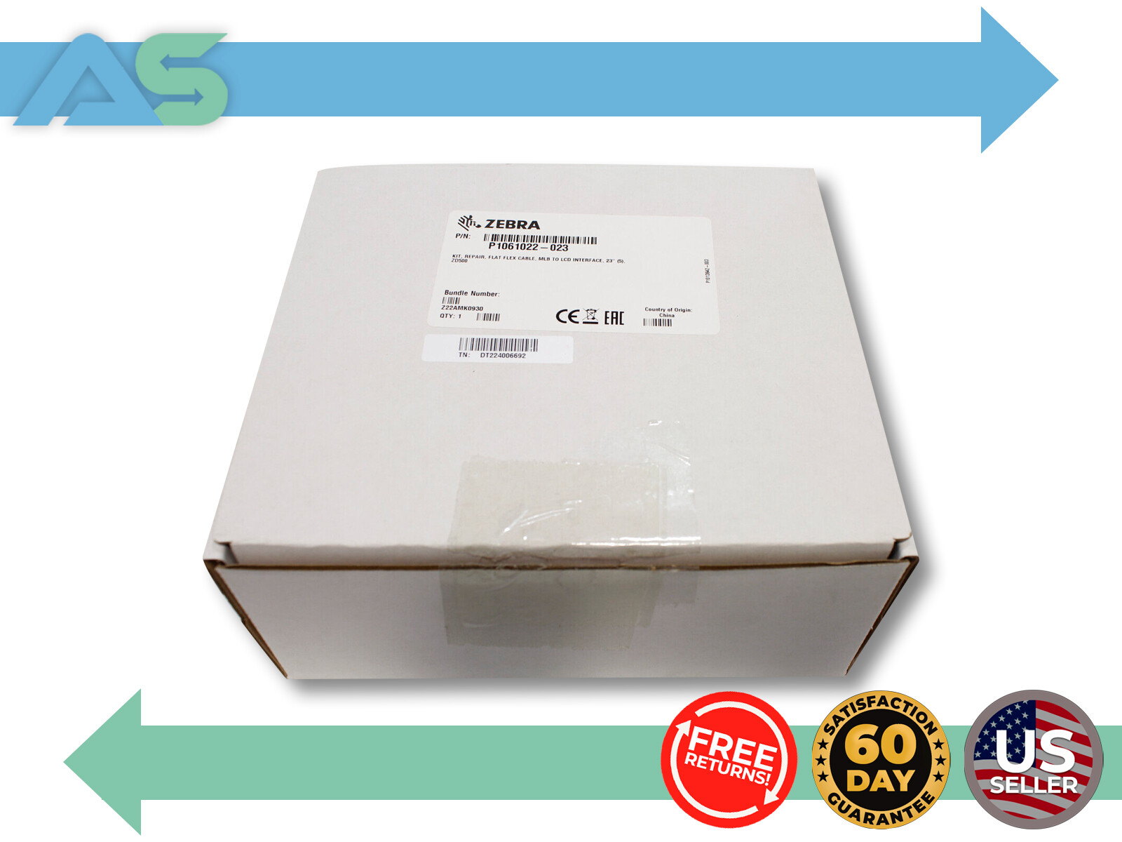 Genuine Zebra P1061022-023 Thermal Printer Repair Kit Flat Flex Cable MLB to LCD