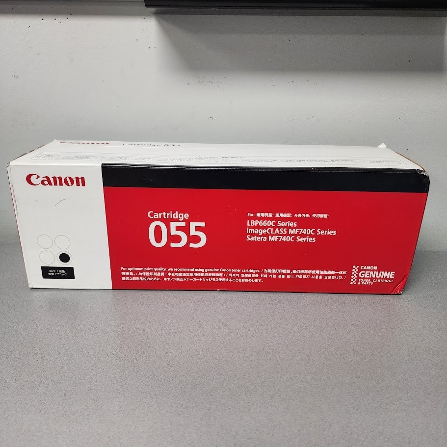 Canon 055 Black Toner Cartridge – Sealed OEM
