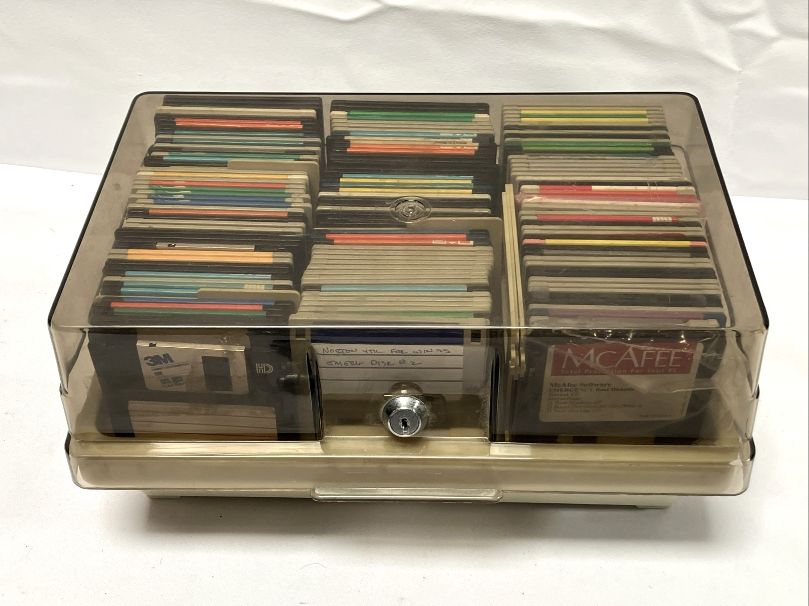 Vtg Lot Of 113 3.5" Floppy Disks PGP Encryption Eudora Windows MS-Dos Disney