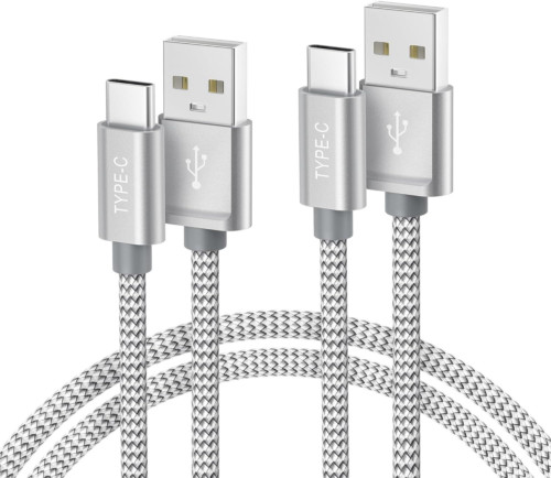 Basesailor iPhone 16 15 Pro Max Charger Cord,USB to USB C Cable 6.6FT, Silver