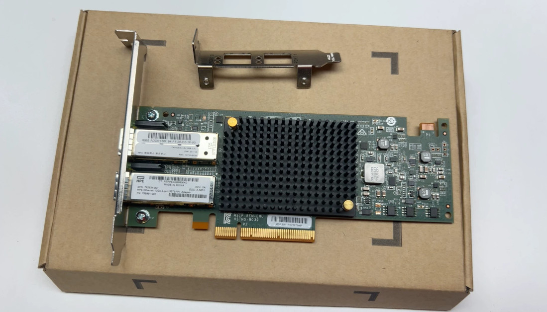 HPE 788995‑B21 557SFP+ 2‑Port 10GbE SFP+ PCIe Card  P/N 792834‑001 788991‑001