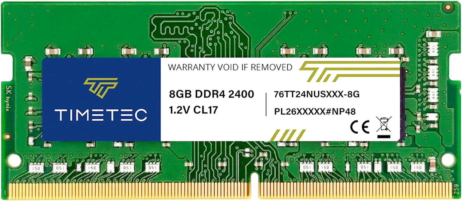 Premium 8GB DDR4 2400Mhz (DDR4-2400) PC4-19200 (PC4-2400T) Non-Ecc Unbuffered 1