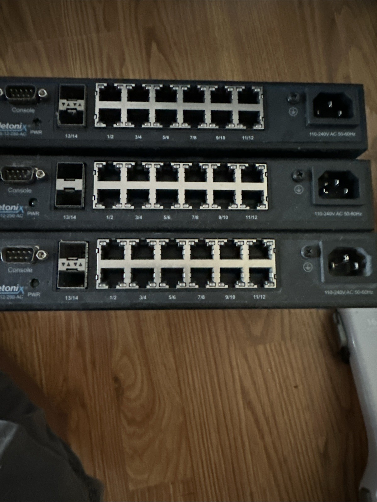 Netonix WS-12-250-AC 12 Port Carrier Grade WISP Switch FORPARTS Lot-of-3
