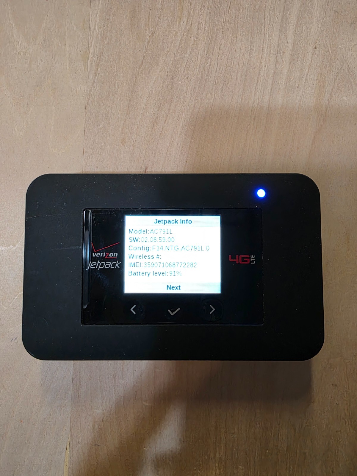 Netgear AC791L Verizon 4G LTE Jetpack Mobile Hotspot