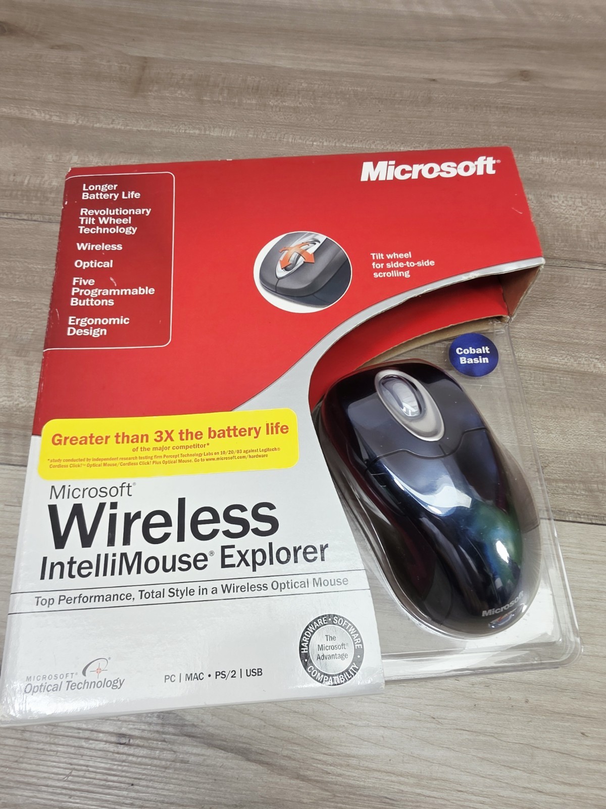 Microsoft Wireless IntelliMouse Explorer Cobalt Basin  0503 X09-49266