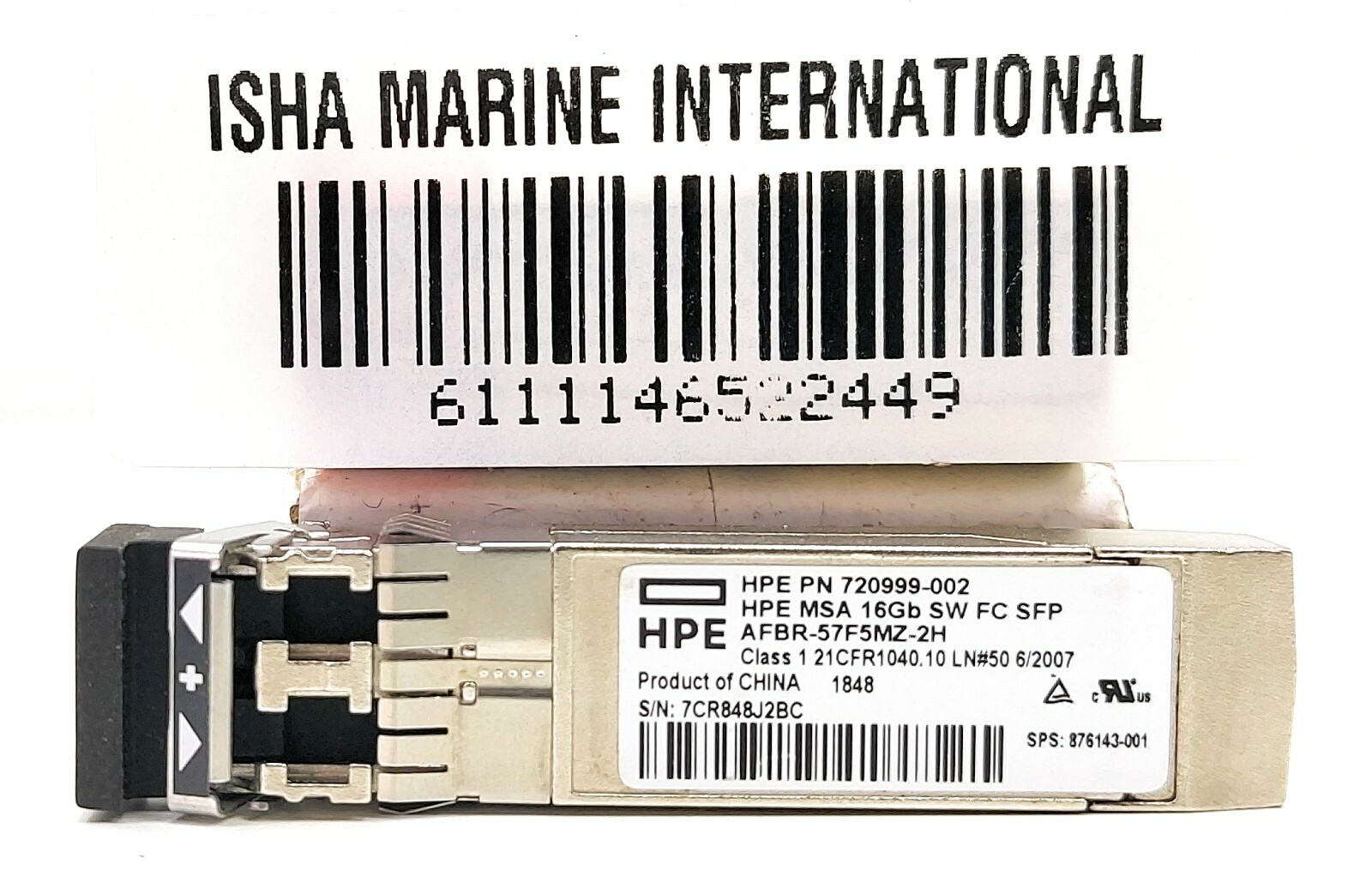HPE 720999-002 HPE MSA 16gb SW FC SFP Equipment