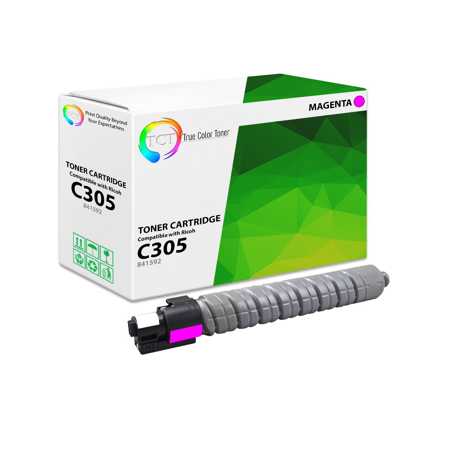 TCT Premium C305 Magenta for Ricoh Aficio MP C305SPF Compatible Toner Cartridge