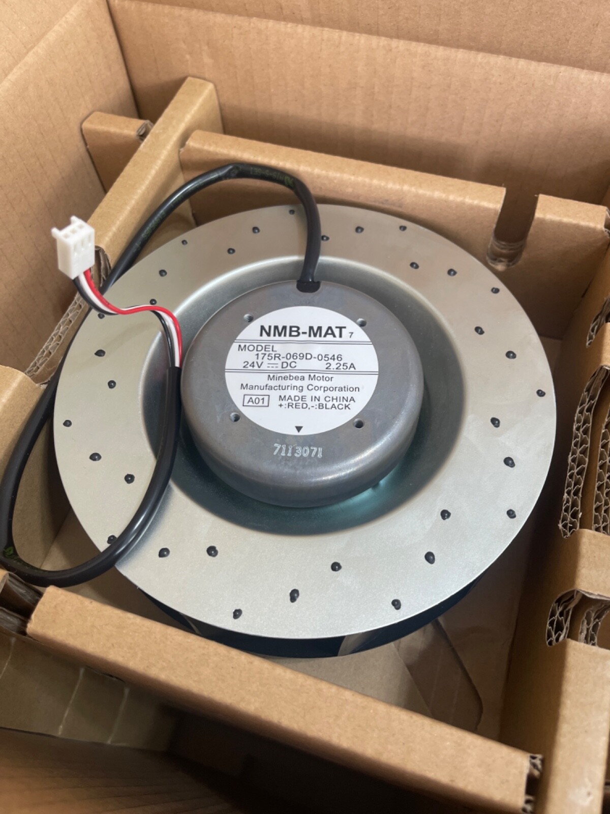 NMB-MAT 175R-069D-0546 24V 2.25A 175mm DC Centrifugal Blower Fan New lot of 5