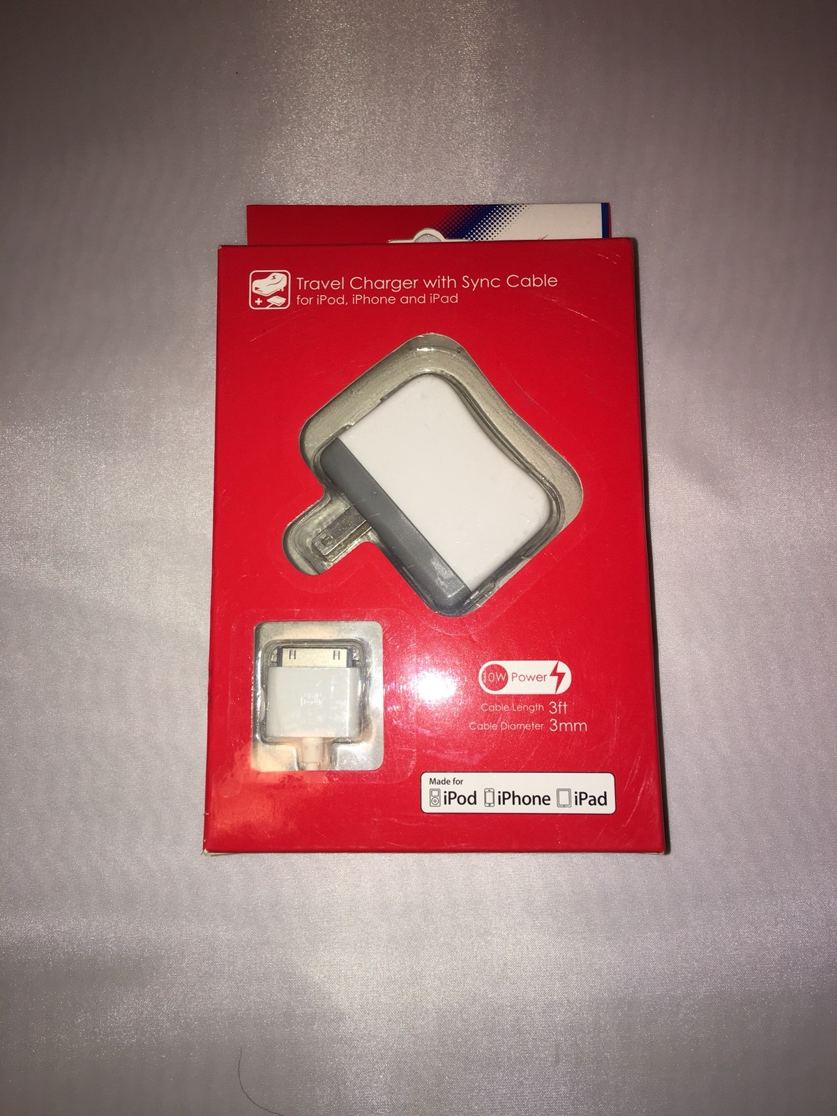 Universal Home Wall Travel Charger USB Sync Cable for iPod, iPhone, iPad NEW
